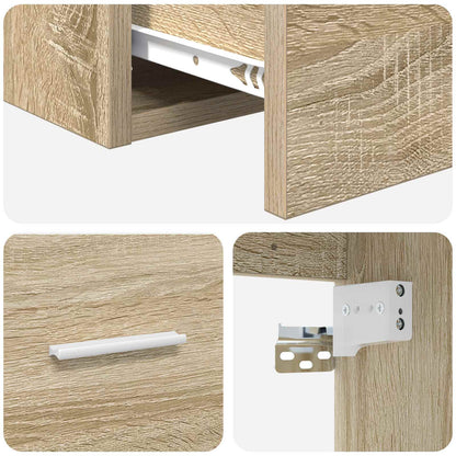 Mobile Lavabo da Parete Rovere Sonoma 49,5 x 44,5 x 66 cm | homemem39