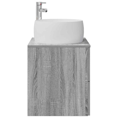 Mobile Lavabo da Parete Sonoma grigio 49,5 x 44,5 x 66 cm | homemem39