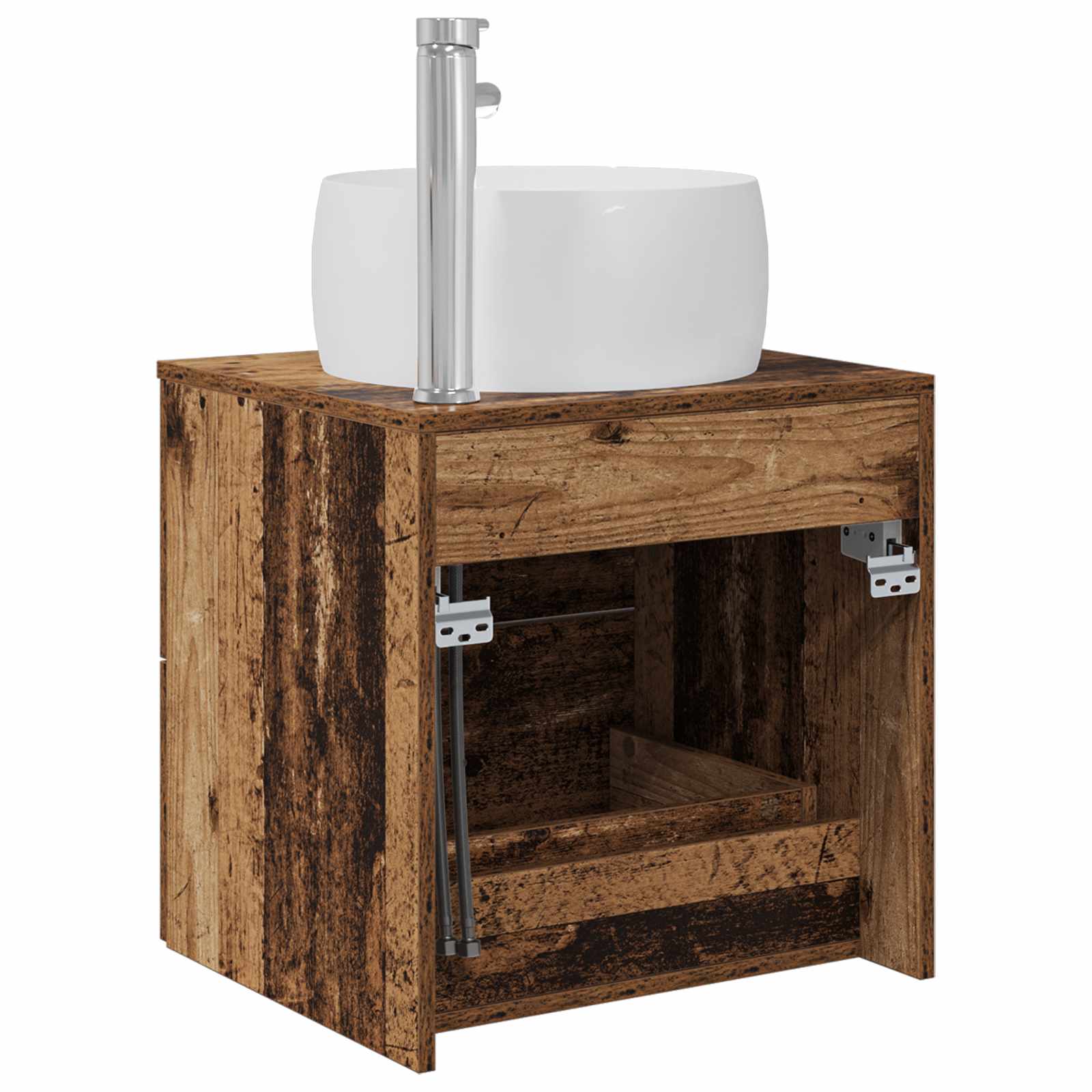 Mobile Lavabo da Parete Legno antico 49,5 x 44,5 x 66 cm | homemem39