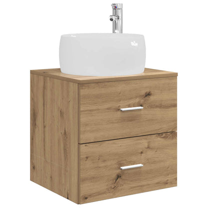 Mobile Lavabo da Parete Rovere Artigianale 49,5 x 44,5 x 66 cm | homemem39