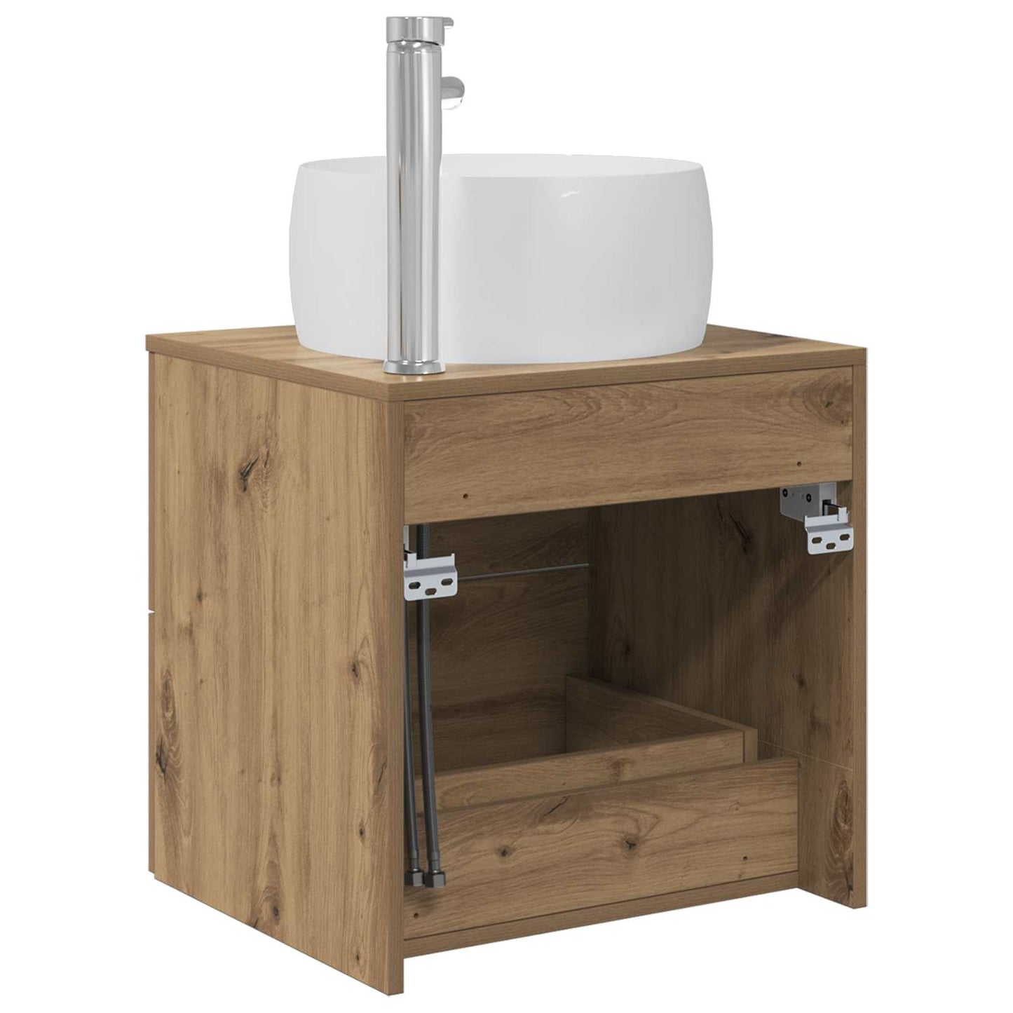 Mobile Lavabo da Parete Rovere Artigianale 49,5 x 44,5 x 66 cm | homemem39