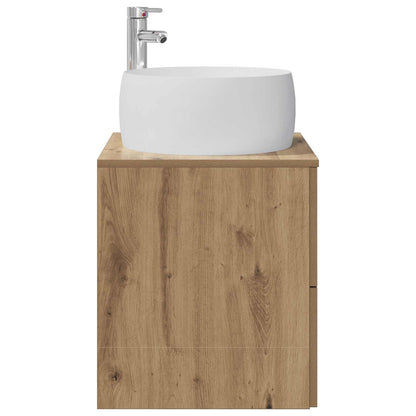 Mobile Lavabo da Parete Rovere Artigianale 49,5 x 44,5 x 66 cm | homemem39