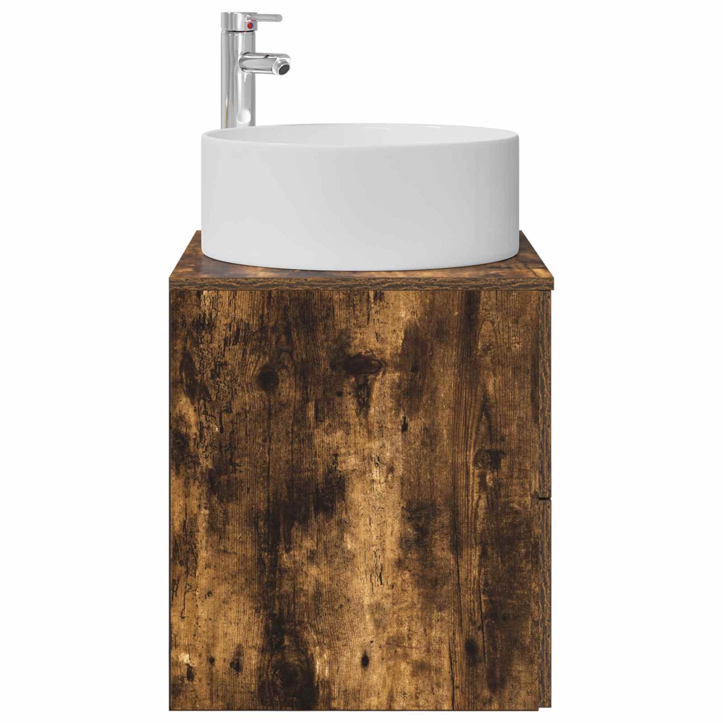 Mobile Lavabo da Parete Rovere Fumo 49,5 x 44,5 x 65,5 cm | homemem39