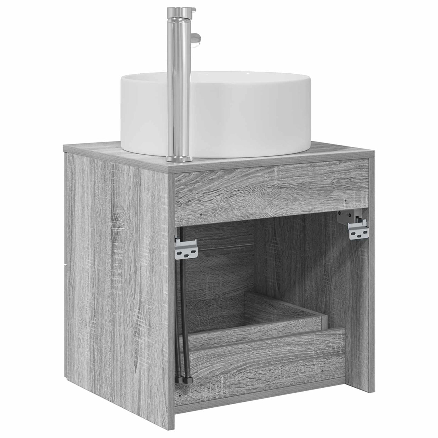 Mobile Lavabo da Parete Sonoma grigio 49,5 x 44,5 x 65,5 cm | homemem39