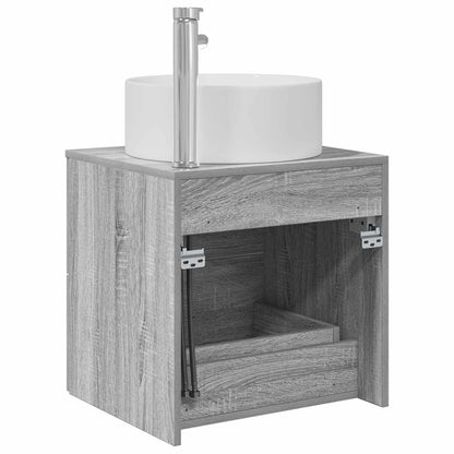 Mobile Lavabo da Parete Sonoma grigio 49,5 x 44,5 x 65,5 cm | homemem39