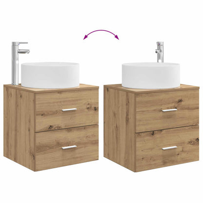 Mobile Lavabo da Parete Rovere Artigianale | homemem39