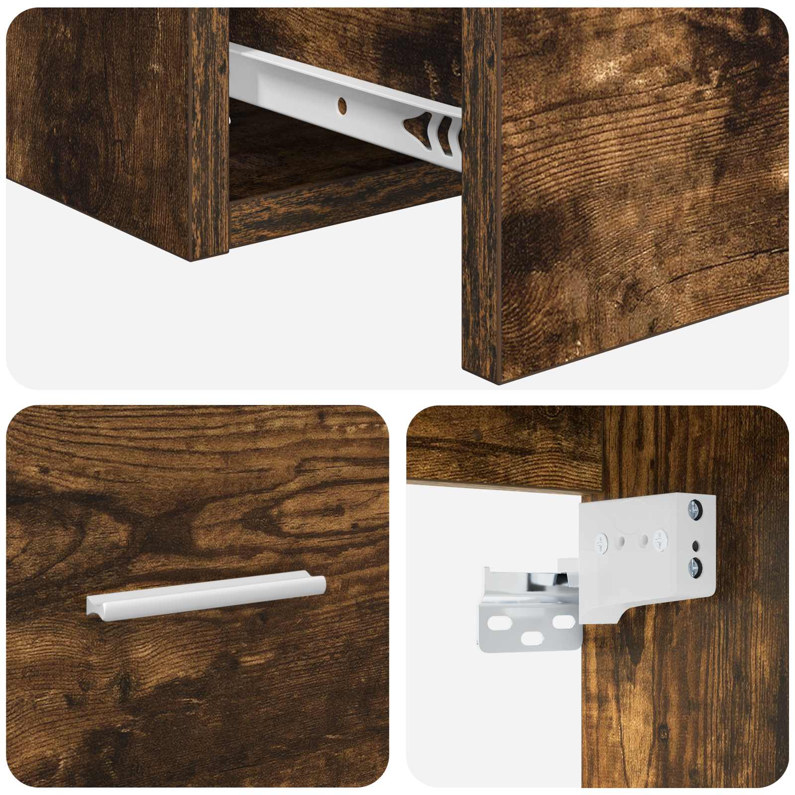 Mobile da Bagno da Muro Rovere Fumo 62,5 x 44,5 x 50 cm | homemem39