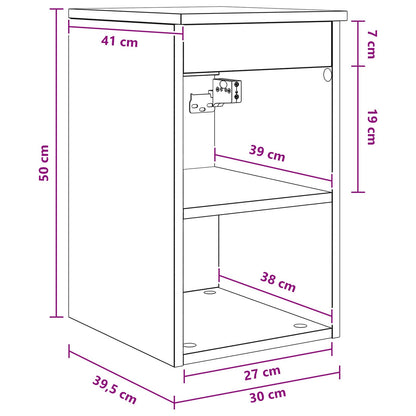 Armadio Bagno In-between Rovere Nero 30 x 35 x 50 cm | homemem39