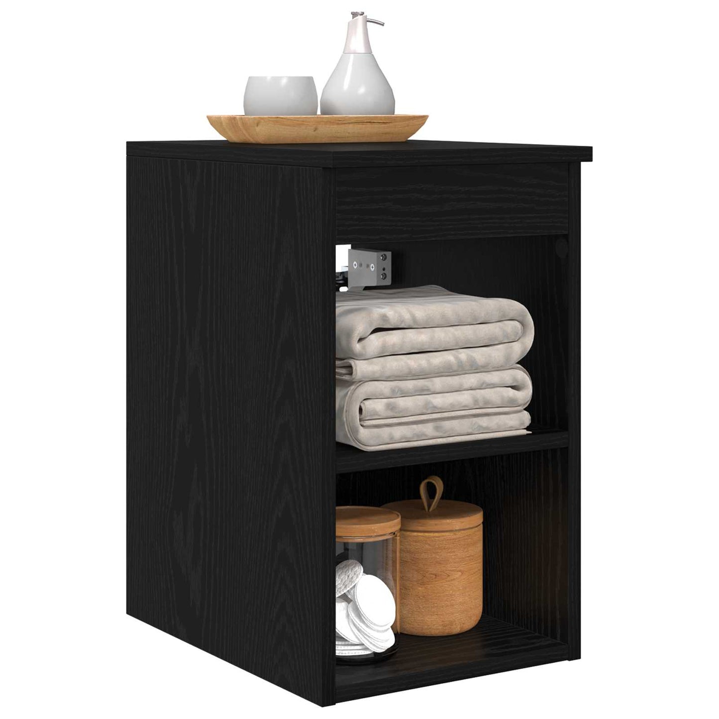 Armadio Bagno In-between Rovere Nero 30 x 41 x 50 cm | homemem39