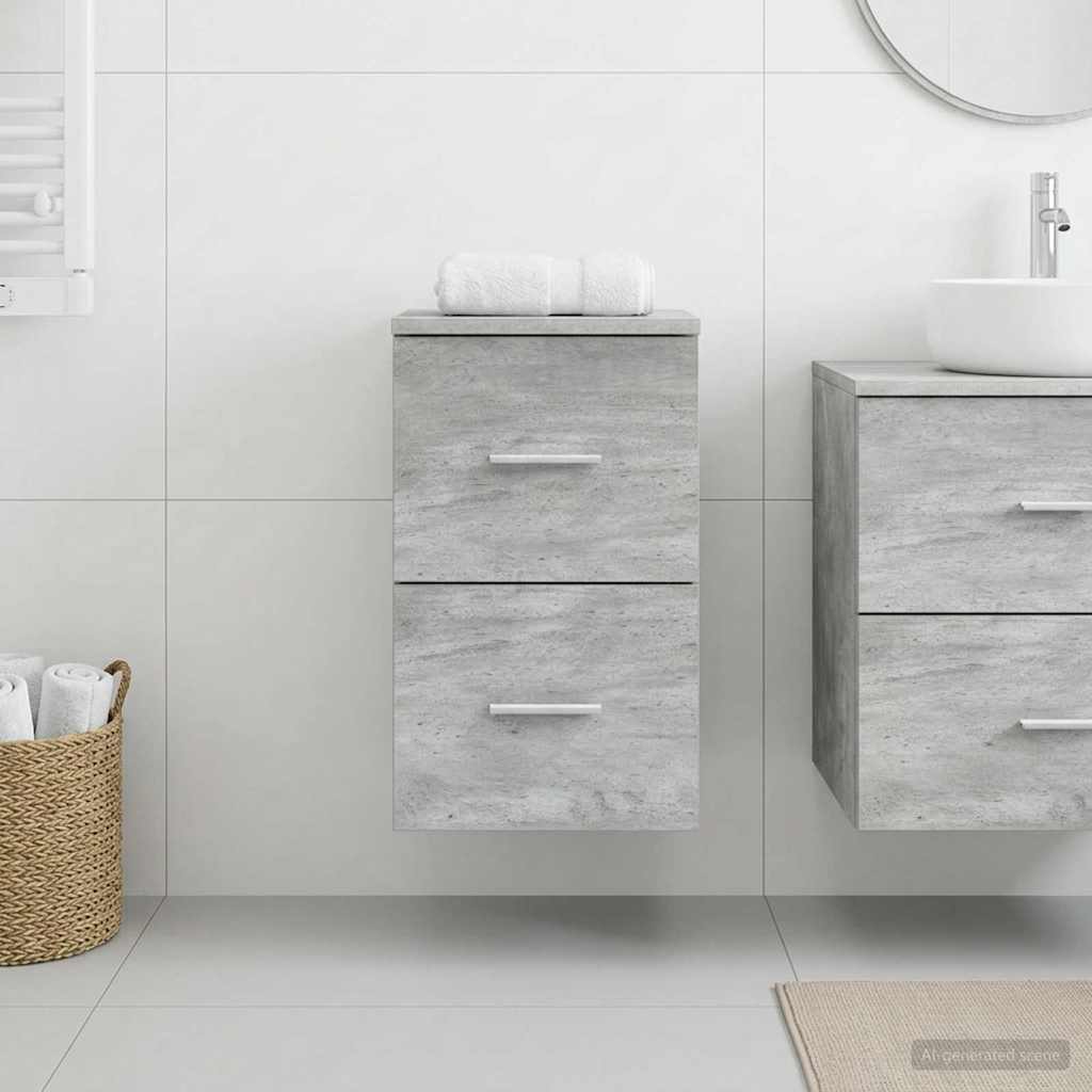Armadio Bagno In-between Grigio Cemento 30 x 41 x 50 cm | homemem39
