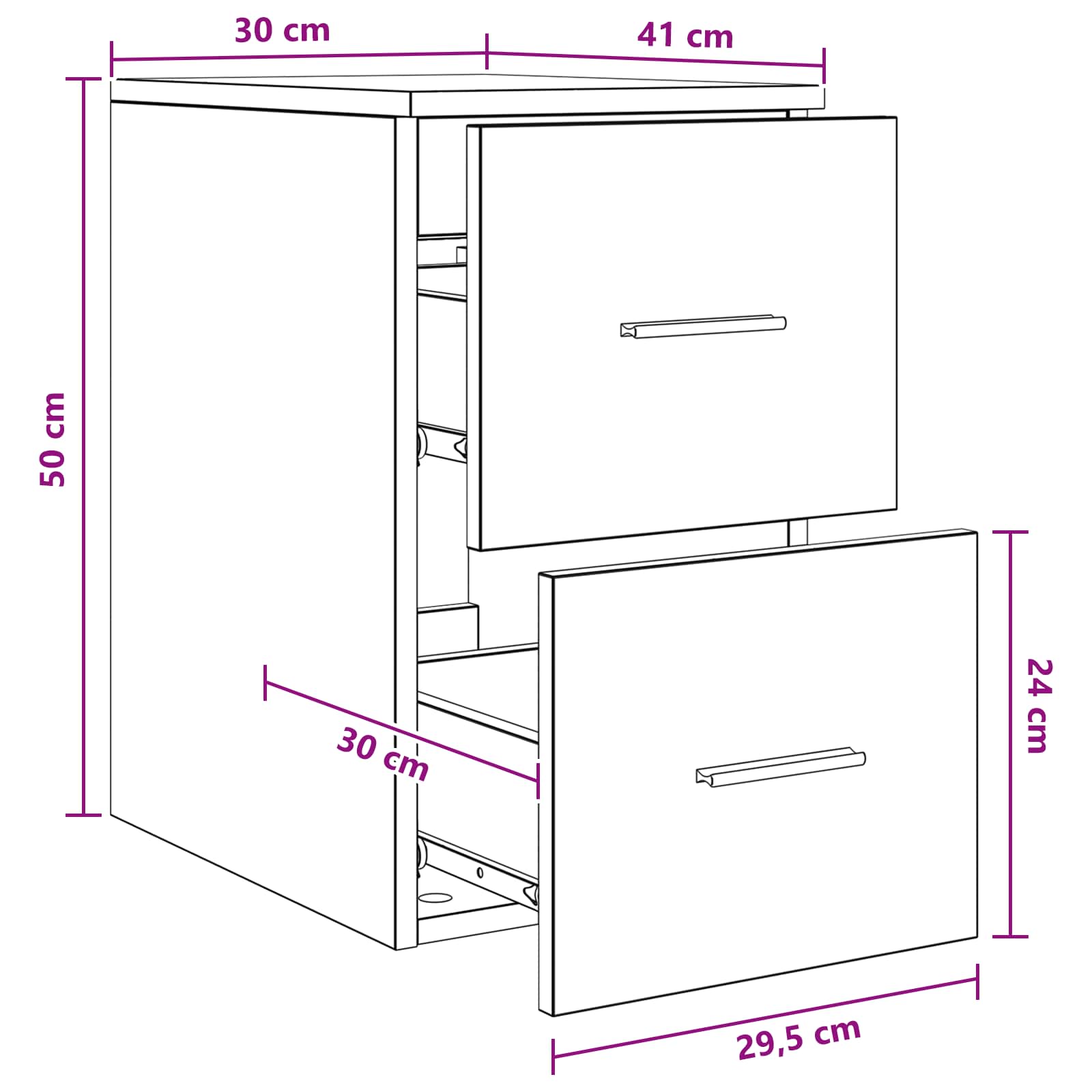 Armadio Bagno In-between Rovere Artigianale 30 x 41 x 50 cm | homemem39
