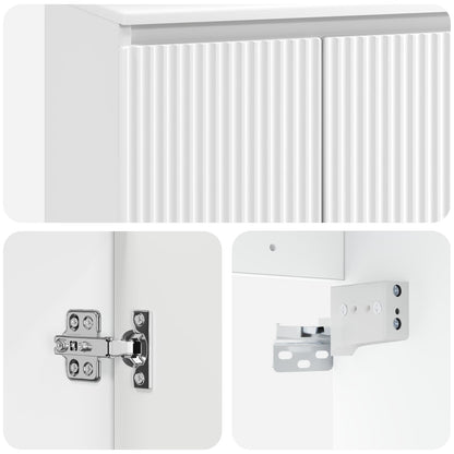 Mobile Lavabo da Parete Bianco 49,5 x 35 x 63 cm | homemem39