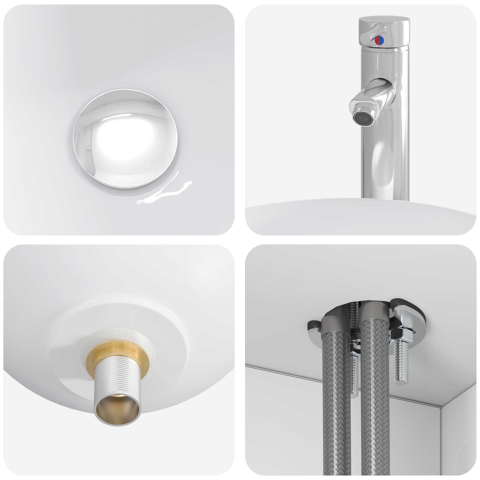 Mobile Lavabo da Parete Bianco 49,5 x 35 x 63 cm | homemem39