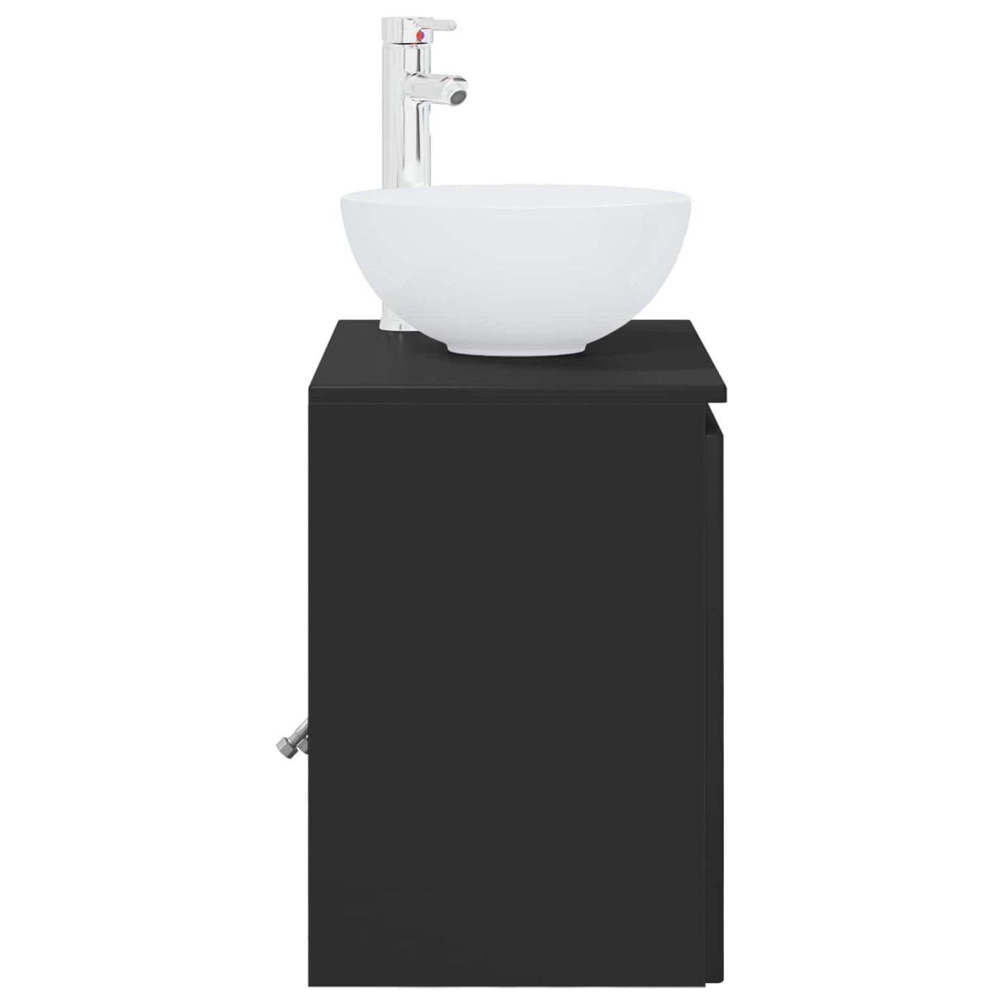 Mobile Lavabo da Parete Nero 49,5 x 35 x 63 cm | homemem39
