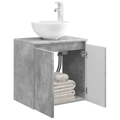 Mobile Lavabo da Parete Grigio Cemento 49,5 x 35 x 63 cm | homemem39