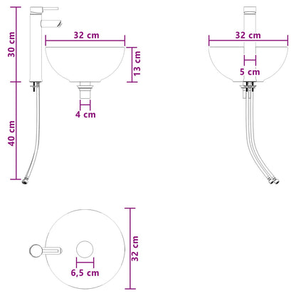 Mobile Lavabo da Parete Grigio Cemento 49,5 x 35 x 63 cm | homemem39