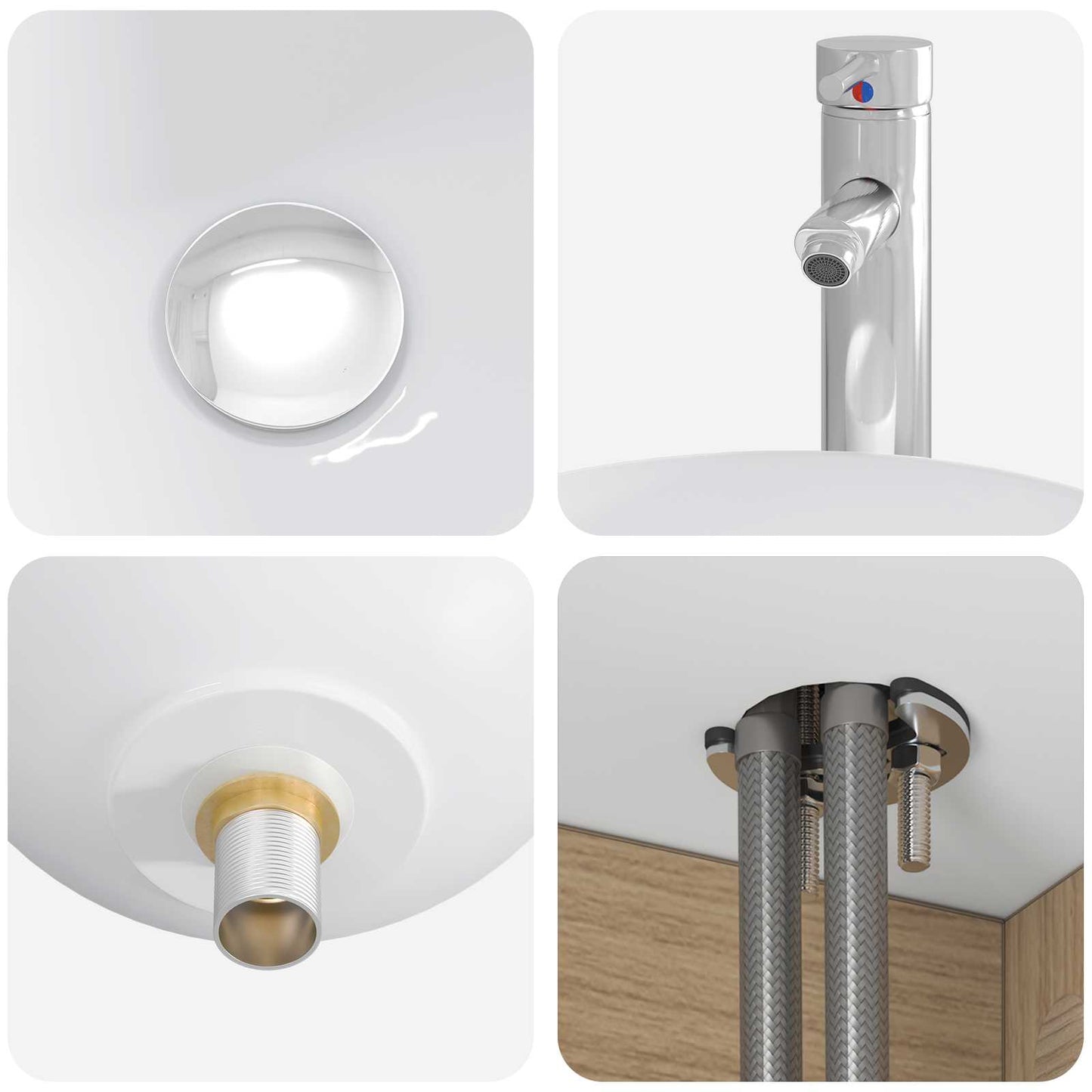 Mobile Lavabo da Parete Rovere Artigianale 49,5 x 35 x 63 cm | homemem39