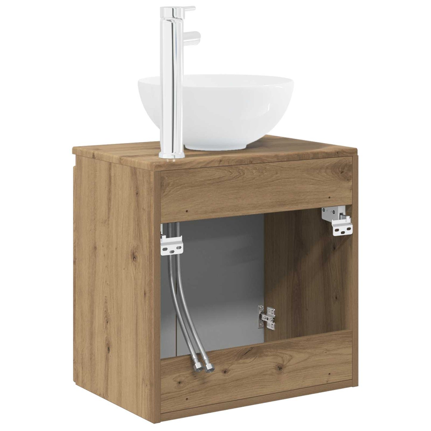Mobile Lavabo da Parete Rovere Artigianale 49,5 x 35 x 63 cm | homemem39