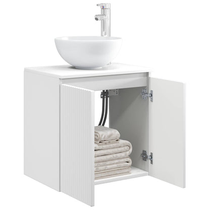 Mobile Lavabo da Parete Bianco 49,5 x 41 x 64,5 cm | homemem39