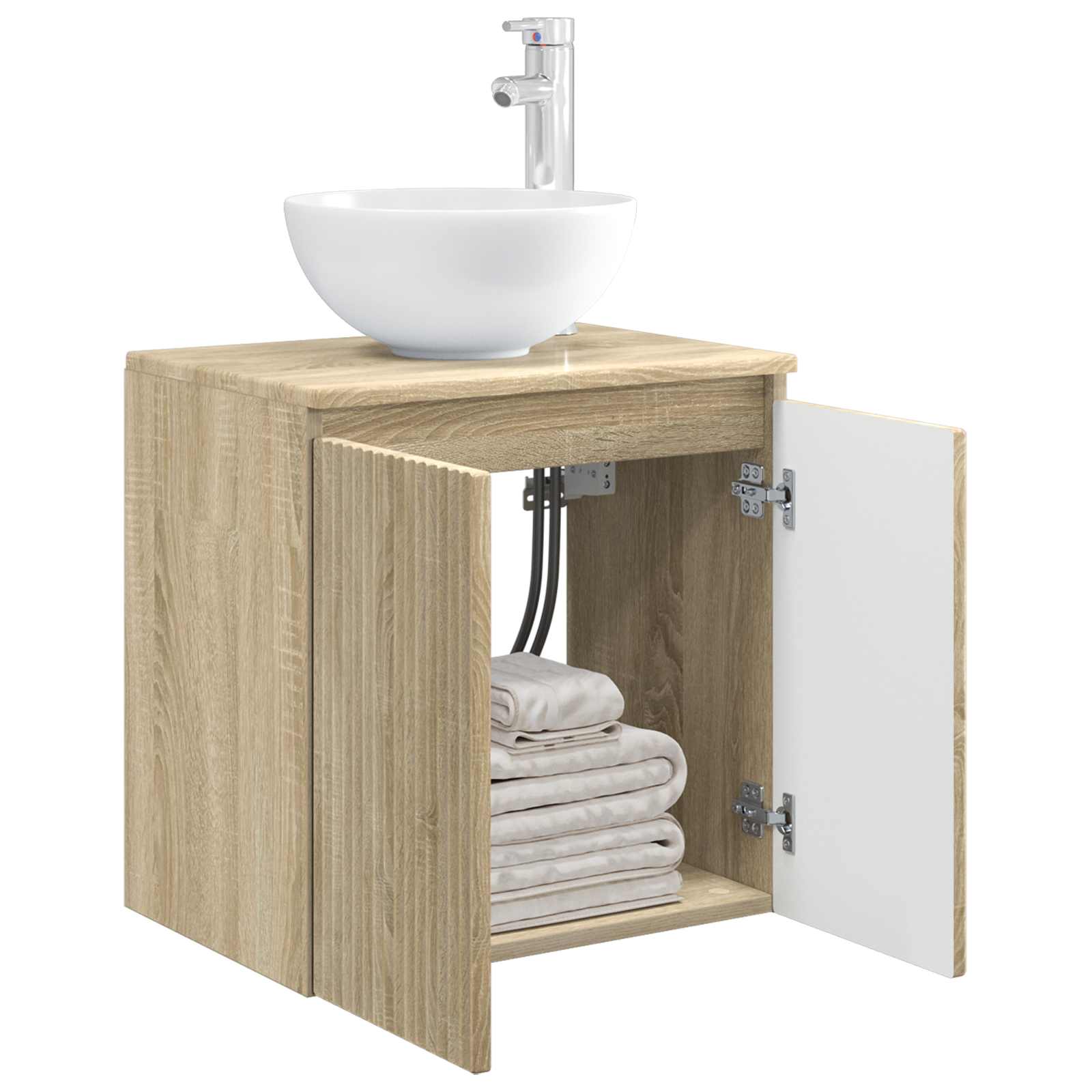 Mobile Lavabo da Parete Rovere Sonoma 49,5 x 41 x 64,5 cm | homemem39