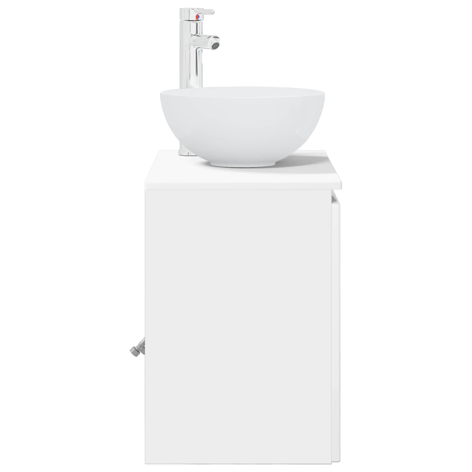 Mobile Lavabo da Parete Bianco Lucido 49,5 x 41 x 64,5 cm | homemem39