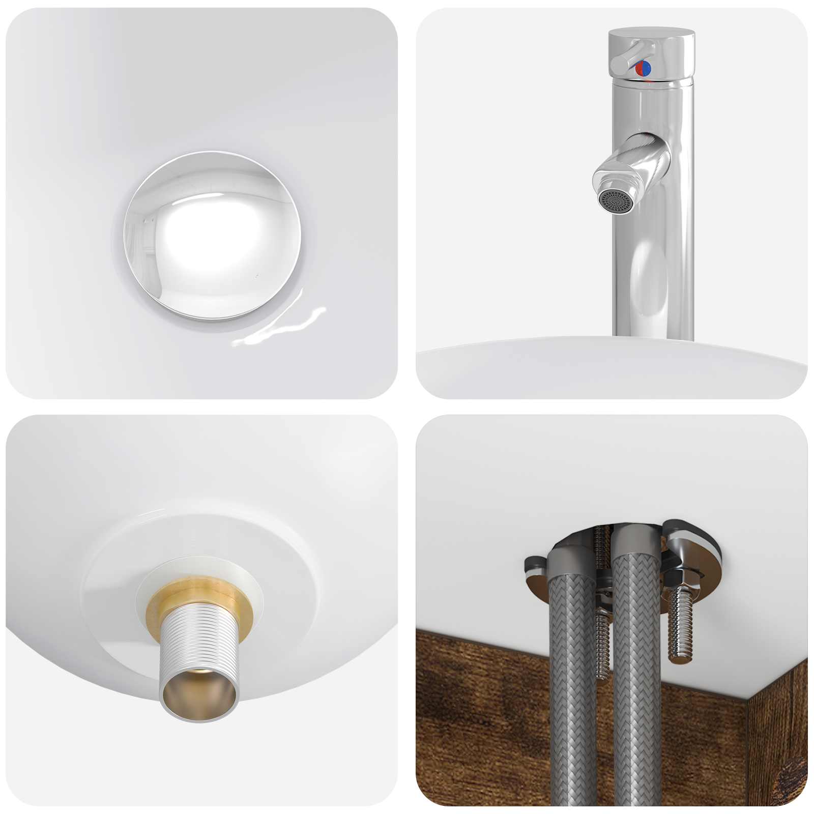 Mobile Lavabo da Parete Rovere Fumo 49,5 x 41 x 64,5 cm | homemem39