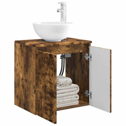 Mobile Lavabo da Parete Rovere Fumo 49,5 x 41 x 64,5 cm | homemem39