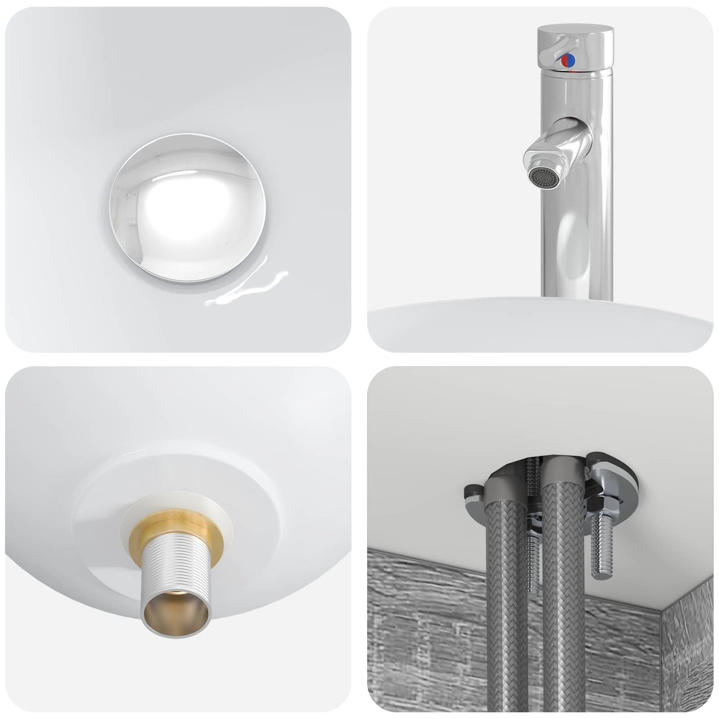 Mobile Lavabo da Parete Sonoma grigio 49,5 x 41 x 64,5 cm | homemem39