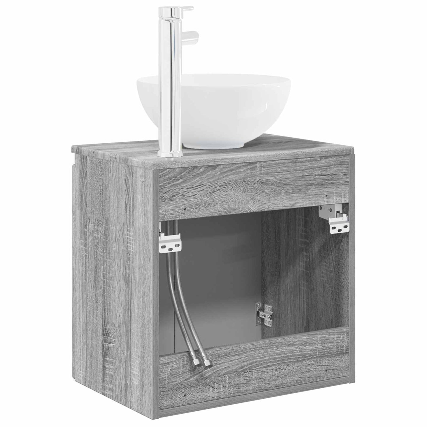 Mobile Lavabo da Parete Sonoma grigio 49,5 x 41 x 64,5 cm | homemem39