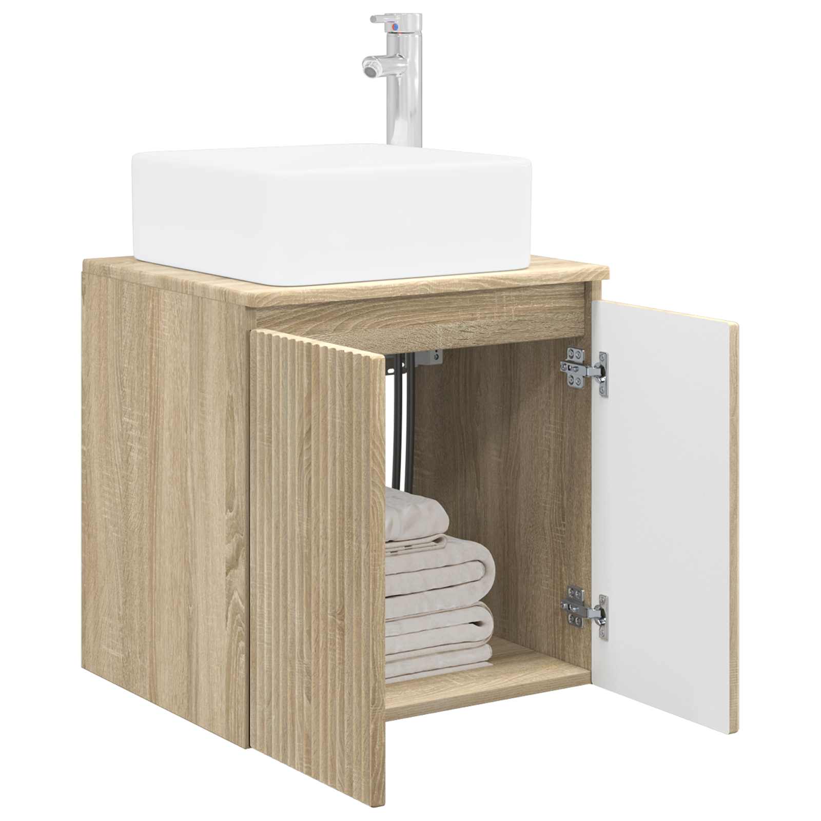 Mobile Lavabo da Parete Rovere Sonoma 49,5 x 41 x 63 cm | homemem39