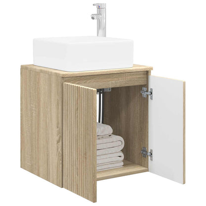 Mobile Lavabo da Parete Rovere Sonoma 49,5 x 41 x 63 cm | homemem39