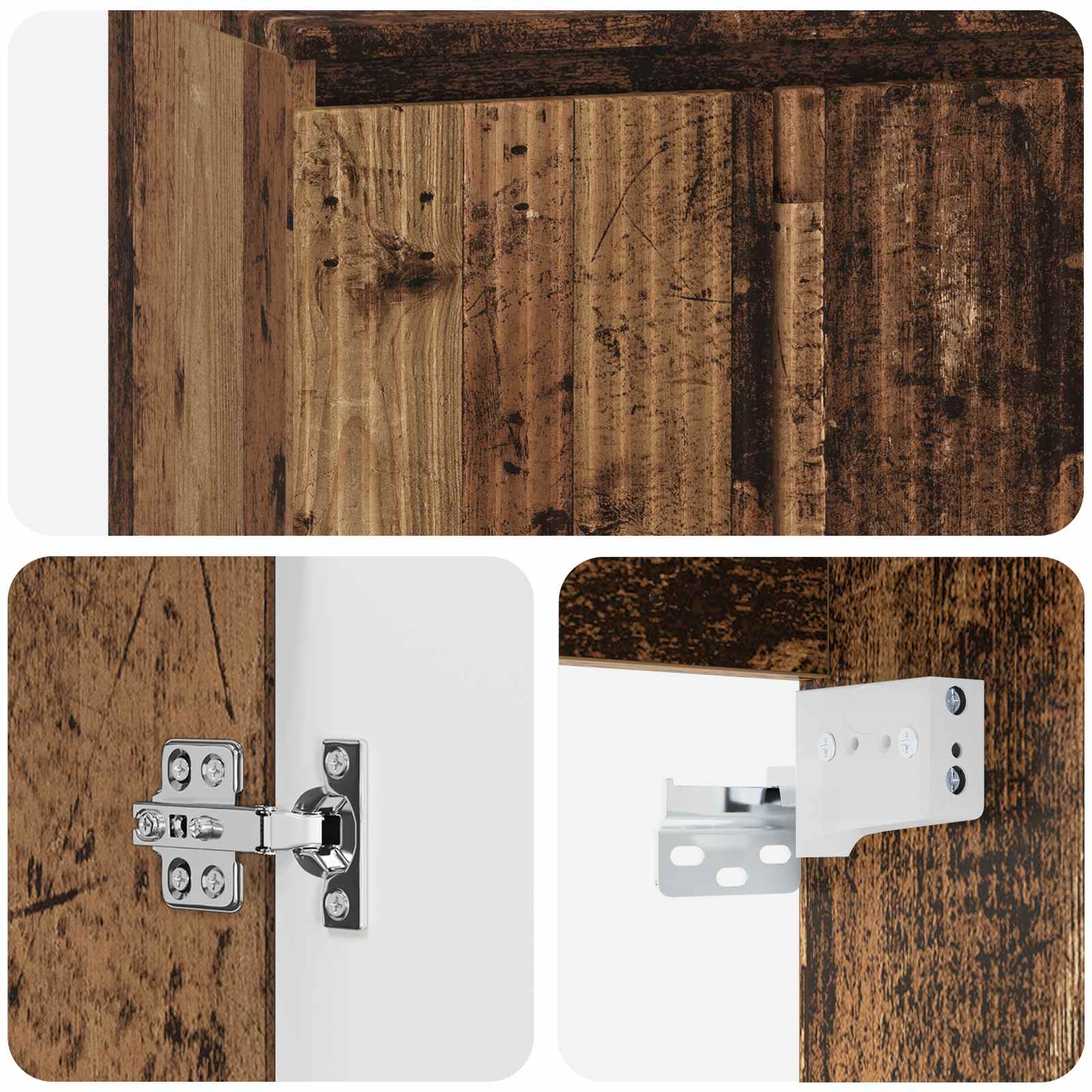 Mobile Lavabo da Parete Legno antico 49,5 x 41 x 63 cm | homemem39