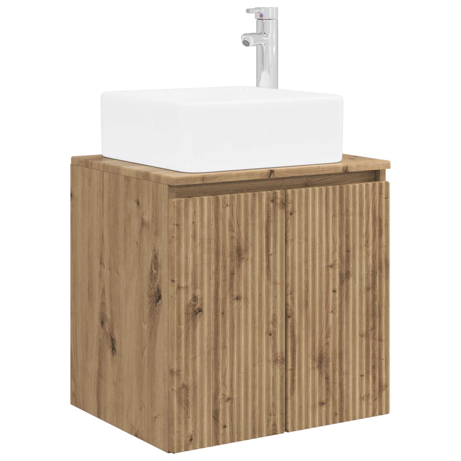 Mobile Lavabo da Parete Rovere Artigianale 49,5 x 41 x 63 cm | homemem39