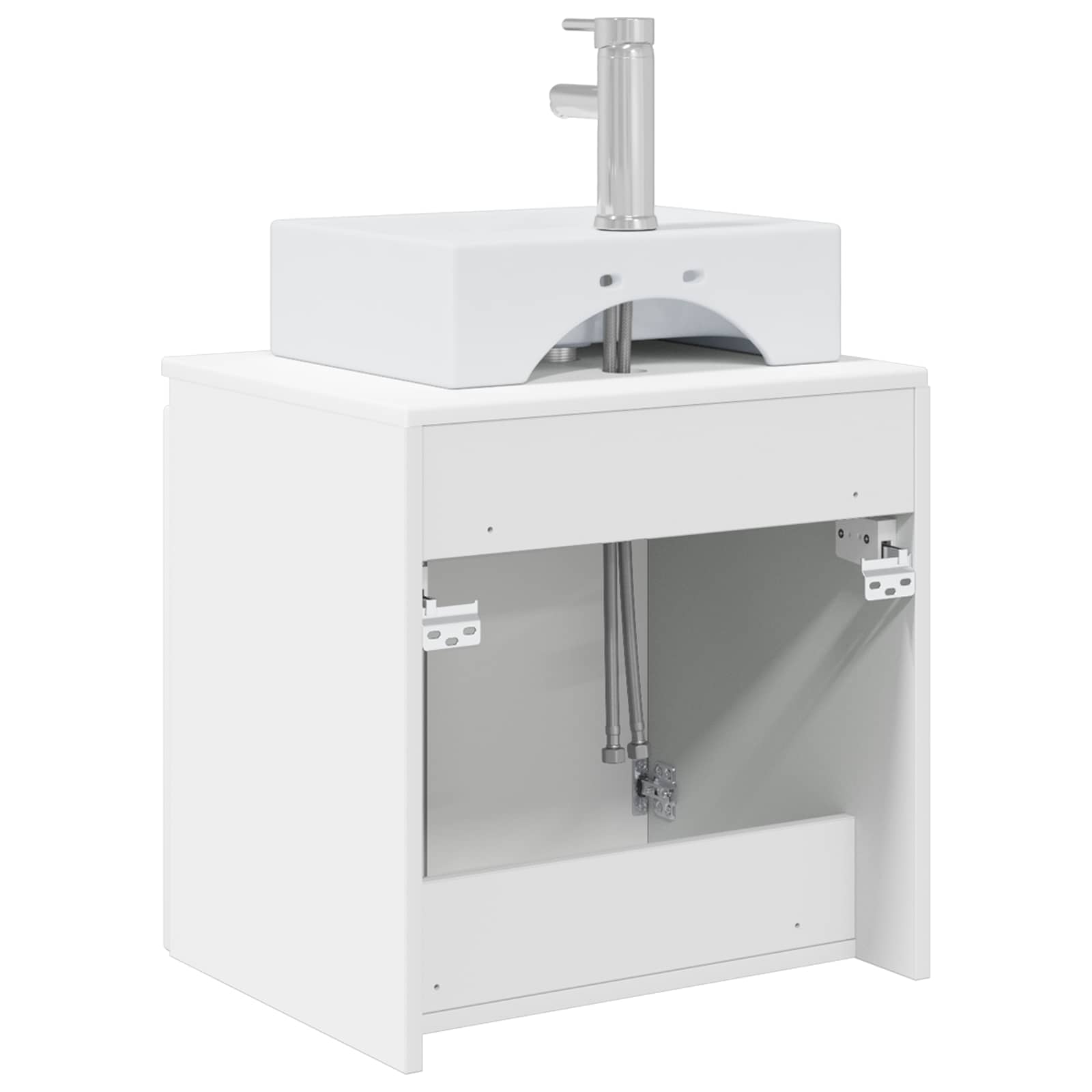 Mobile Lavabo da Parete Bianco 49,5 x 41 x 62,5 cm | homemem39