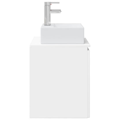 Mobile Lavabo da Parete Bianco 49,5 x 41 x 62,5 cm | homemem39