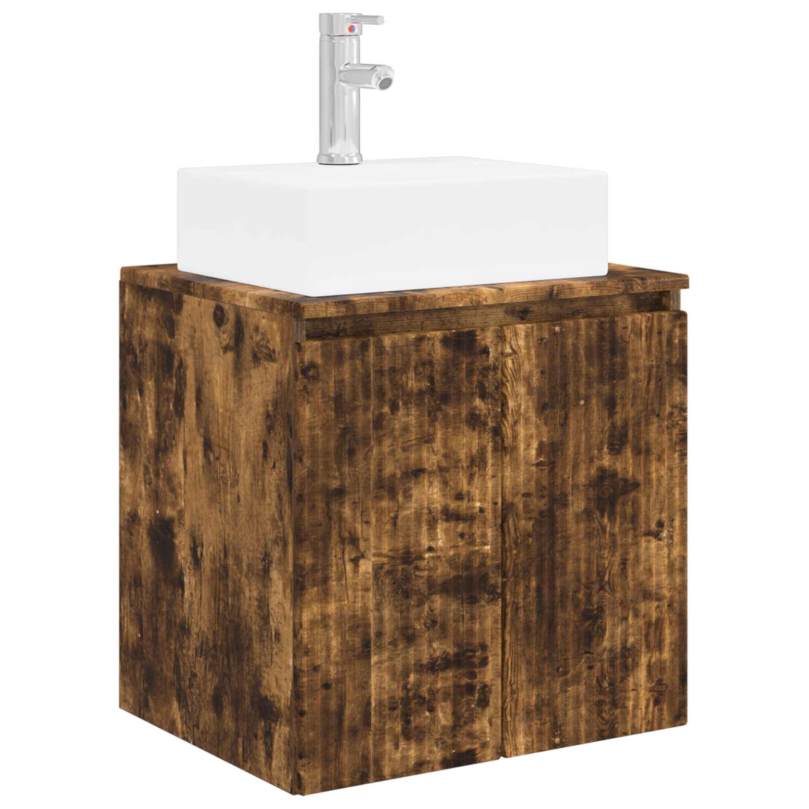 Mobile Lavabo da Parete Rovere Fumo 49,5 x 41 x 62,5 cm | homemem39