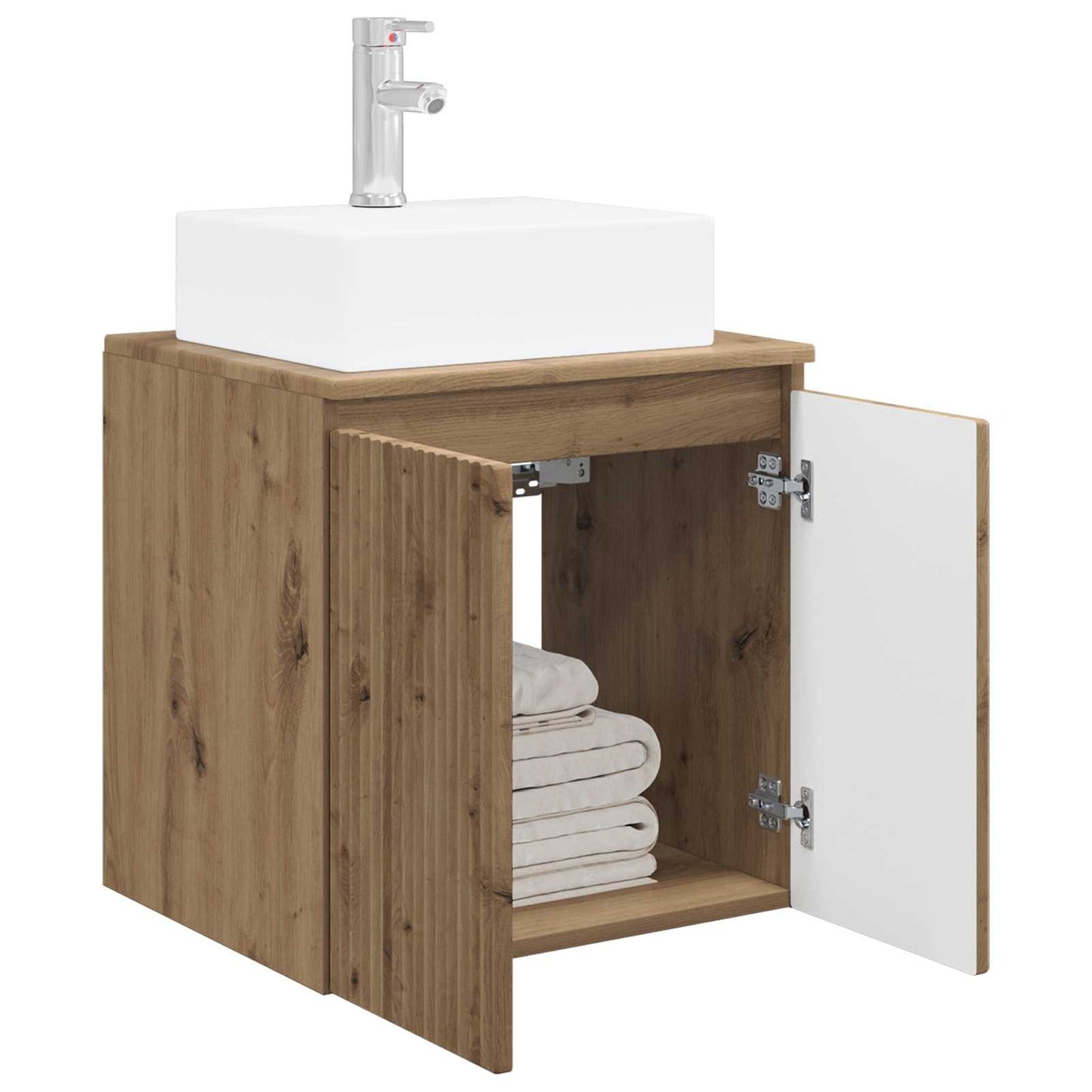 Mobile Lavabo da Parete Rovere Artigianale 49,5 x 41 x 62,5 cm | homemem39