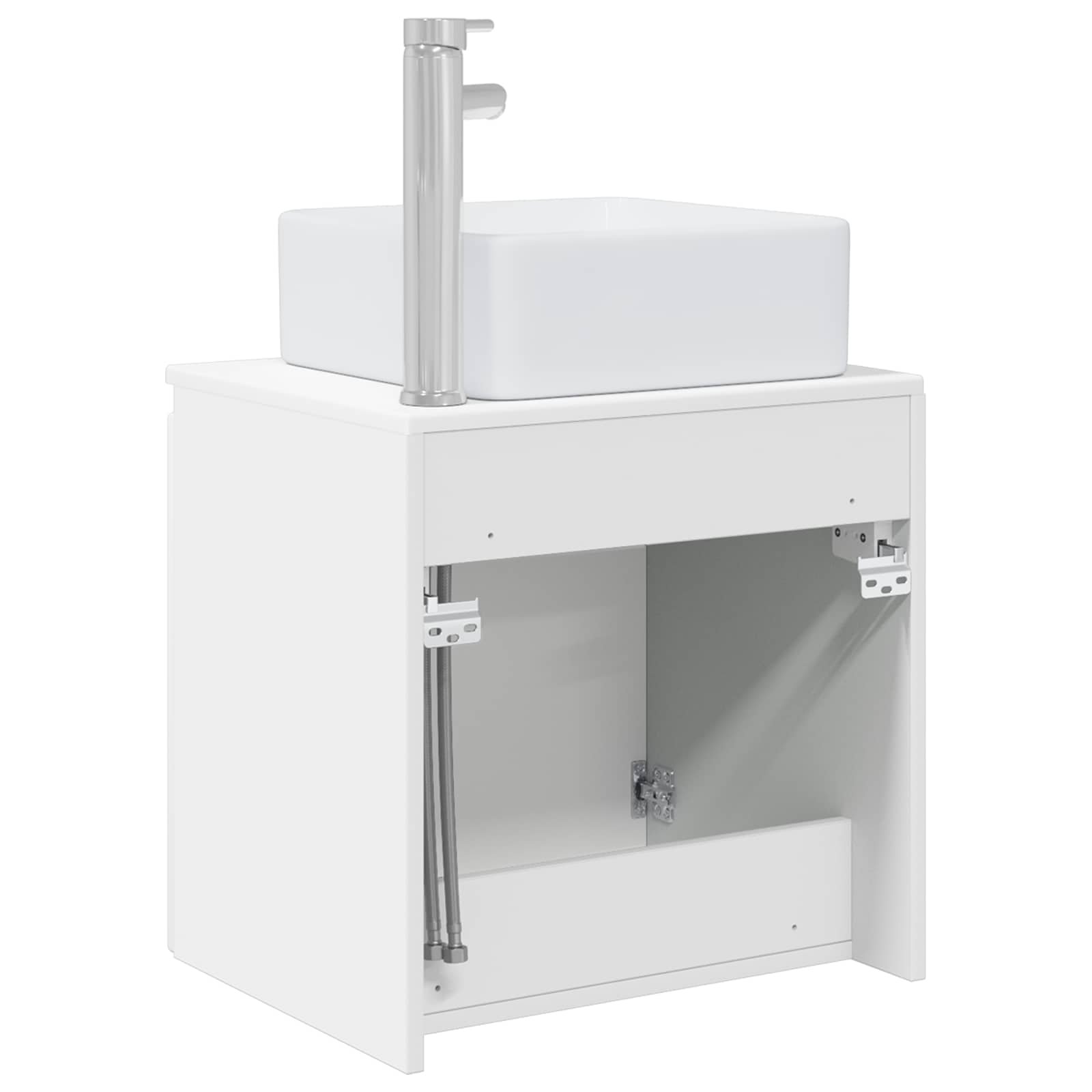 Mobile Lavabo da Parete Bianco 53 x 35 x 63 cm | homemem39