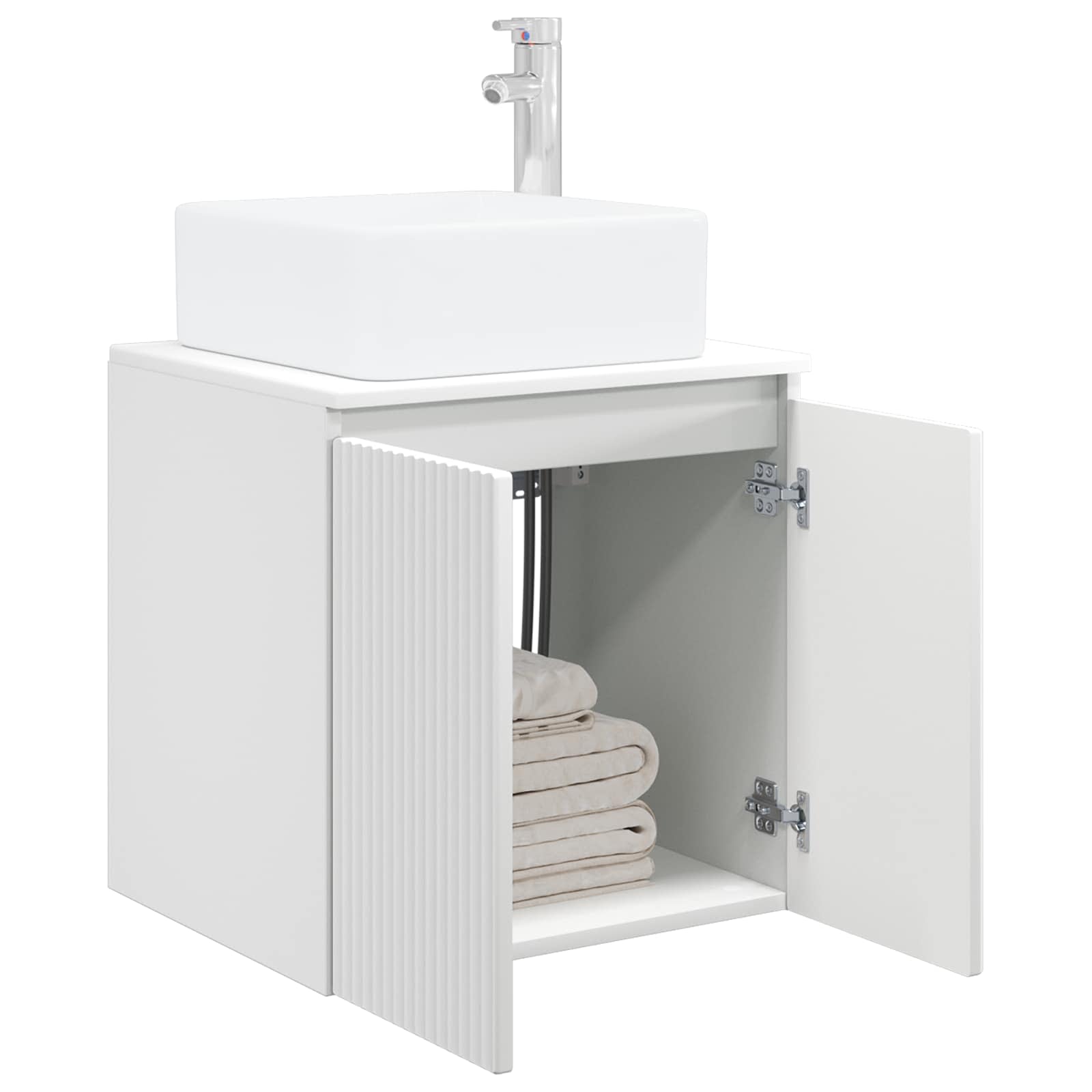 Mobile Lavabo da Parete Bianco 53 x 35 x 63 cm | homemem39
