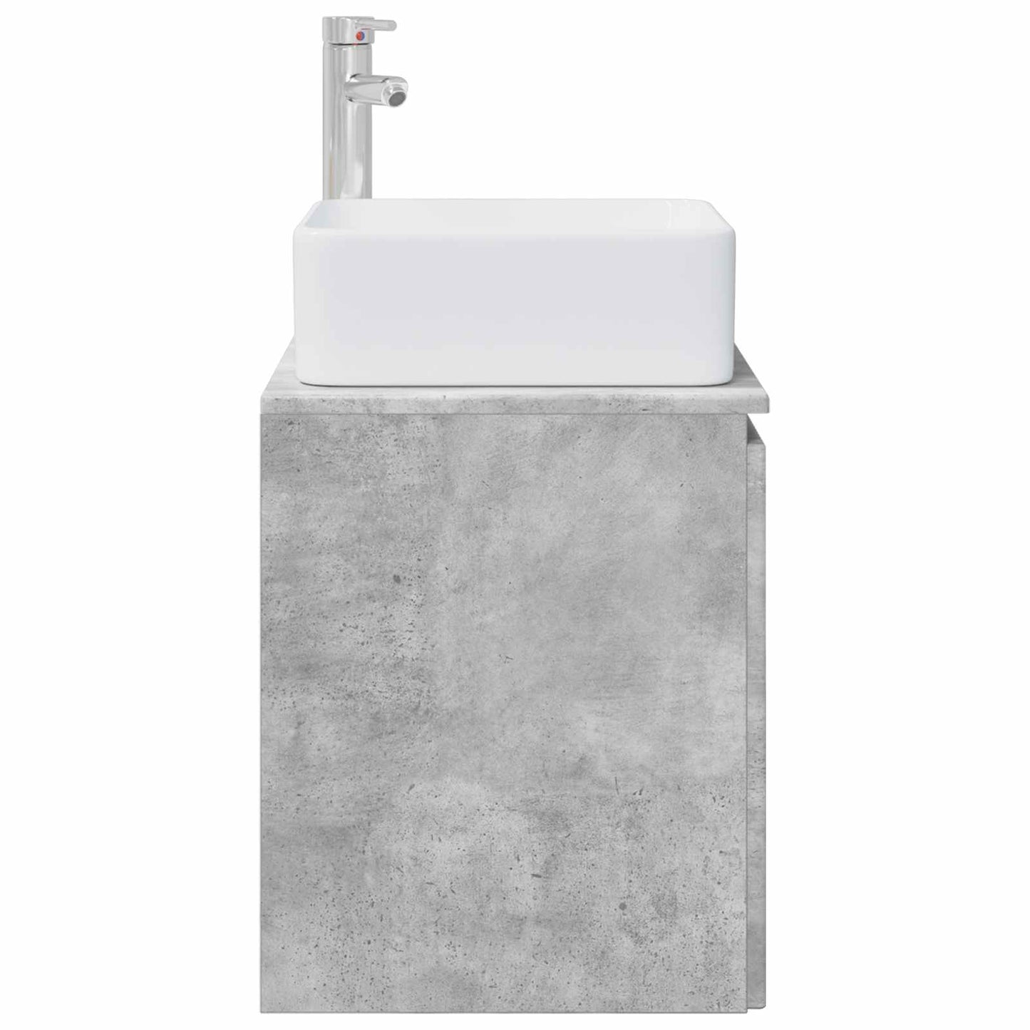 Mobile Lavabo da Parete Grigio Cemento 53 x 35 x 63 cm | homemem39