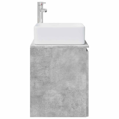 Mobile Lavabo da Parete Grigio Cemento 53 x 35 x 63 cm | homemem39