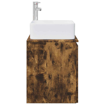 Mobile Lavabo da Parete Rovere Fumo 53 x 35 x 63 cm | homemem39