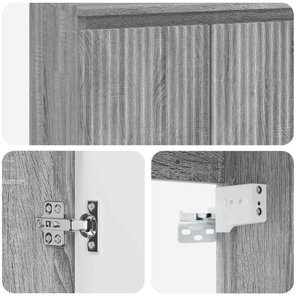 Mobile Lavabo da Parete Sonoma grigio 53 x 35 x 63 cm | homemem39