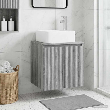 Mobile Lavabo da Parete Sonoma grigio 53 x 35 x 63 cm | homemem39