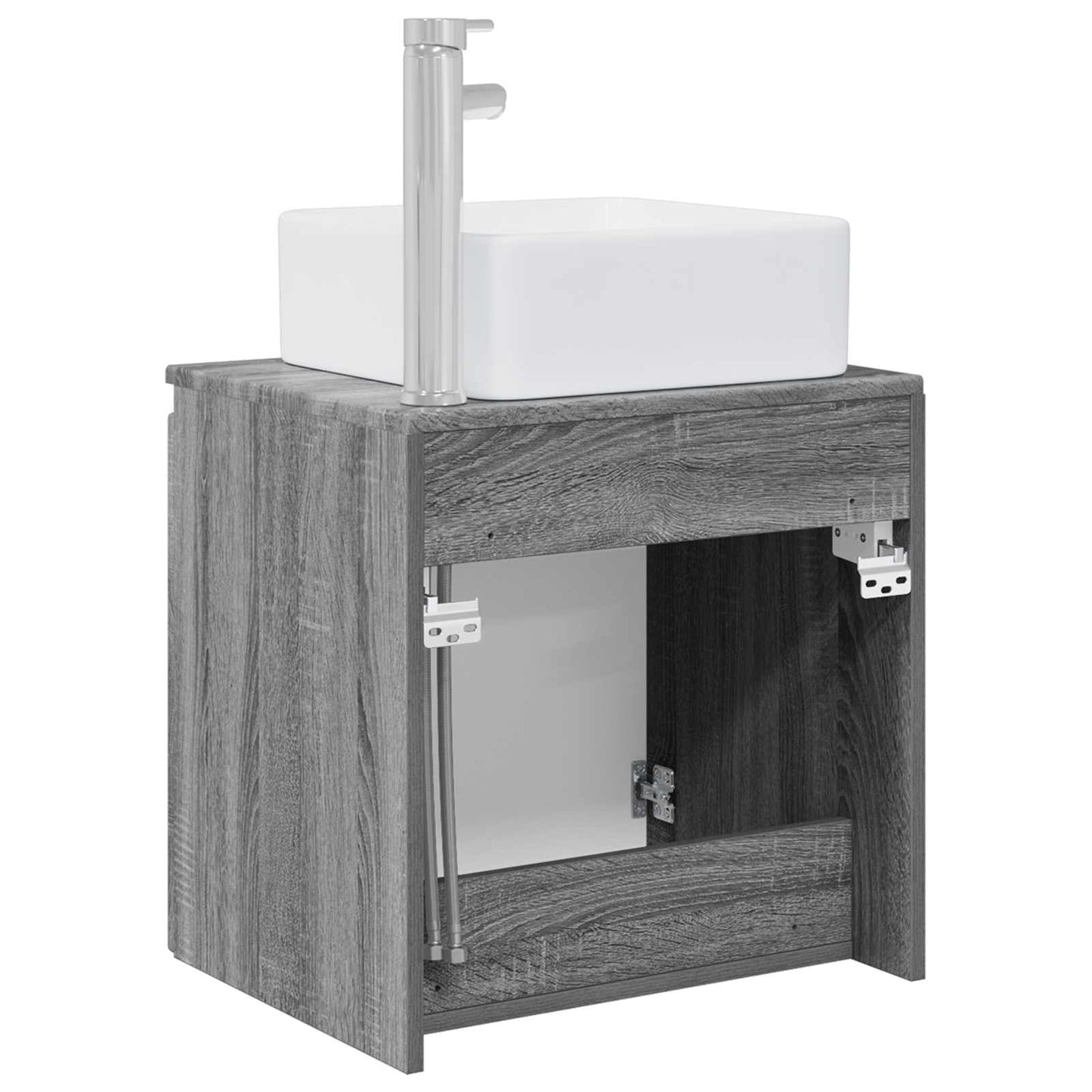 Mobile Lavabo da Parete Sonoma grigio 53 x 35 x 63 cm | homemem39