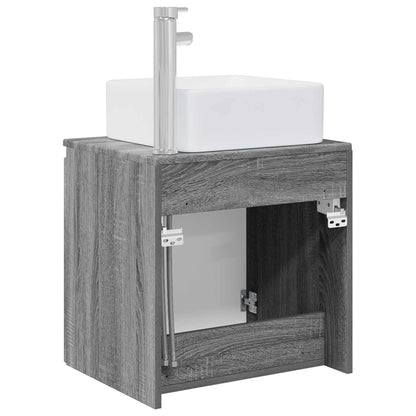 Mobile Lavabo da Parete Sonoma grigio 53 x 35 x 63 cm | homemem39