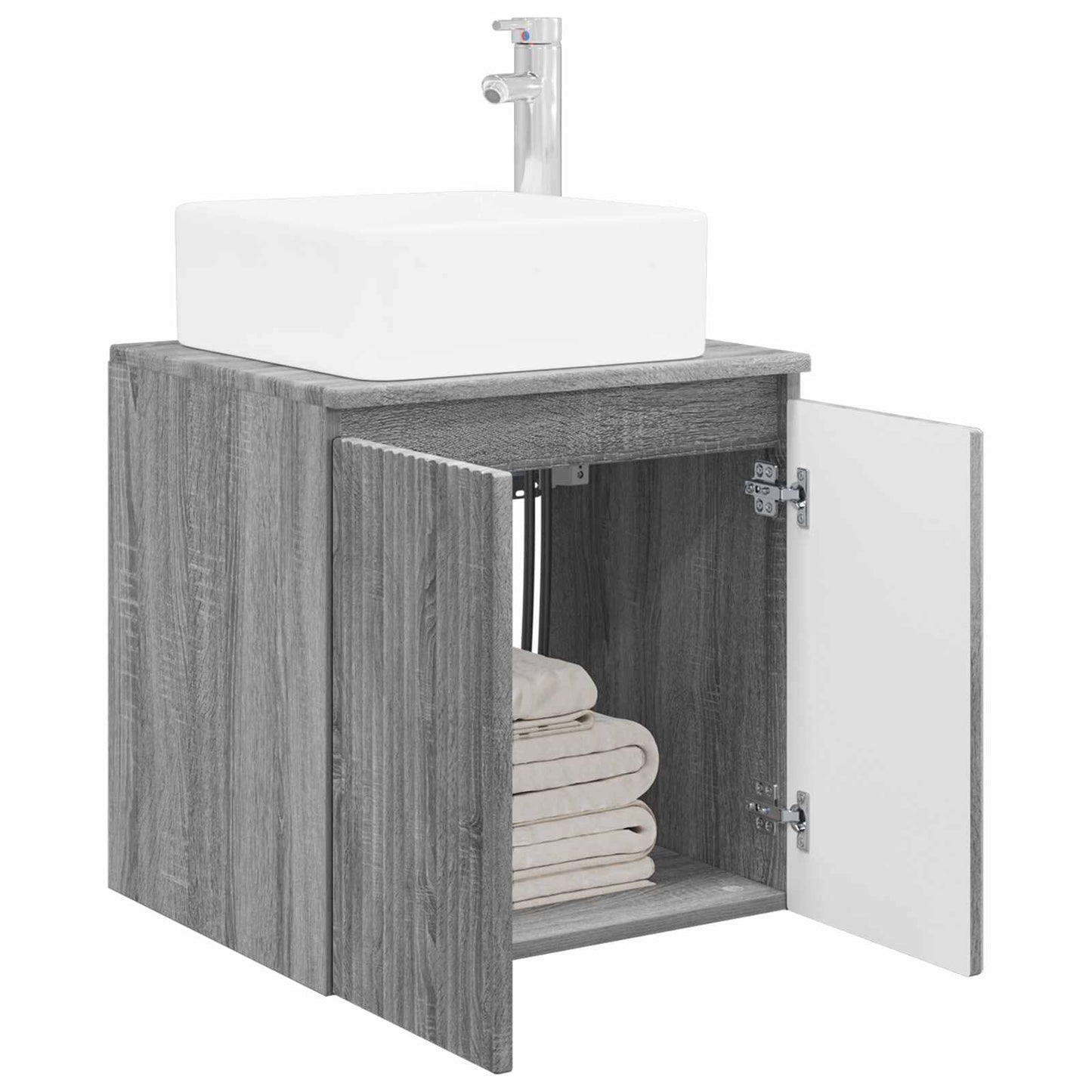 Mobile Lavabo da Parete Sonoma grigio 53 x 35 x 63 cm | homemem39