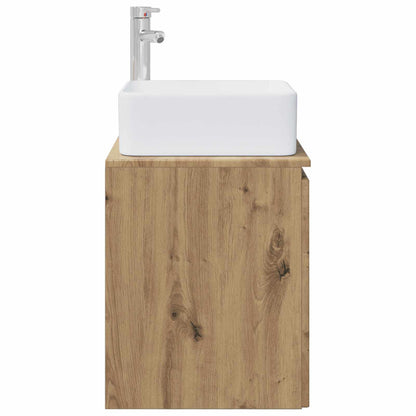 Mobile Lavabo da Parete Rovere Artigianale 53 x 35 x 63 cm | homemem39