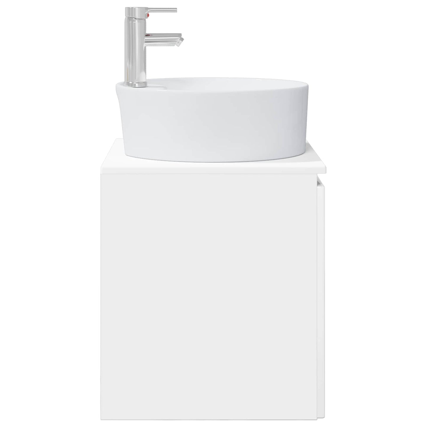 Mobile Lavabo da Parete Bianco Lucido 49,5 x 44,5 x 65 cm | homemem39