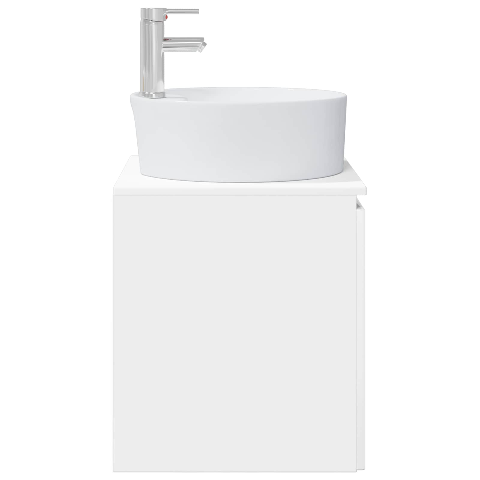 Mobile Lavabo da Parete Bianco Lucido 49,5 x 44,5 x 65 cm | homemem39